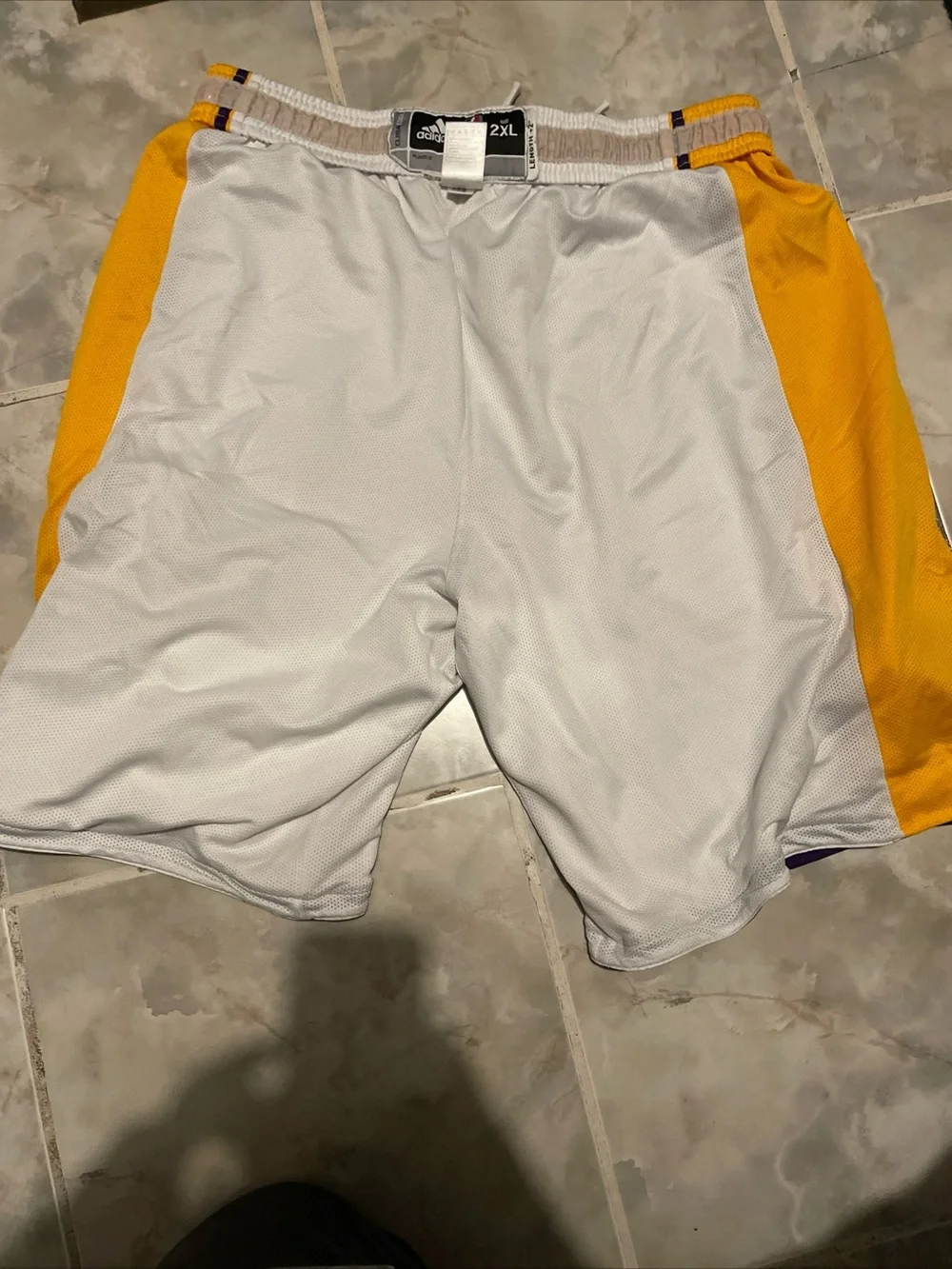Adidas Los Angeles Lakers 2010 Game/Player Issue Shorts Basketball Men 2XL RARE